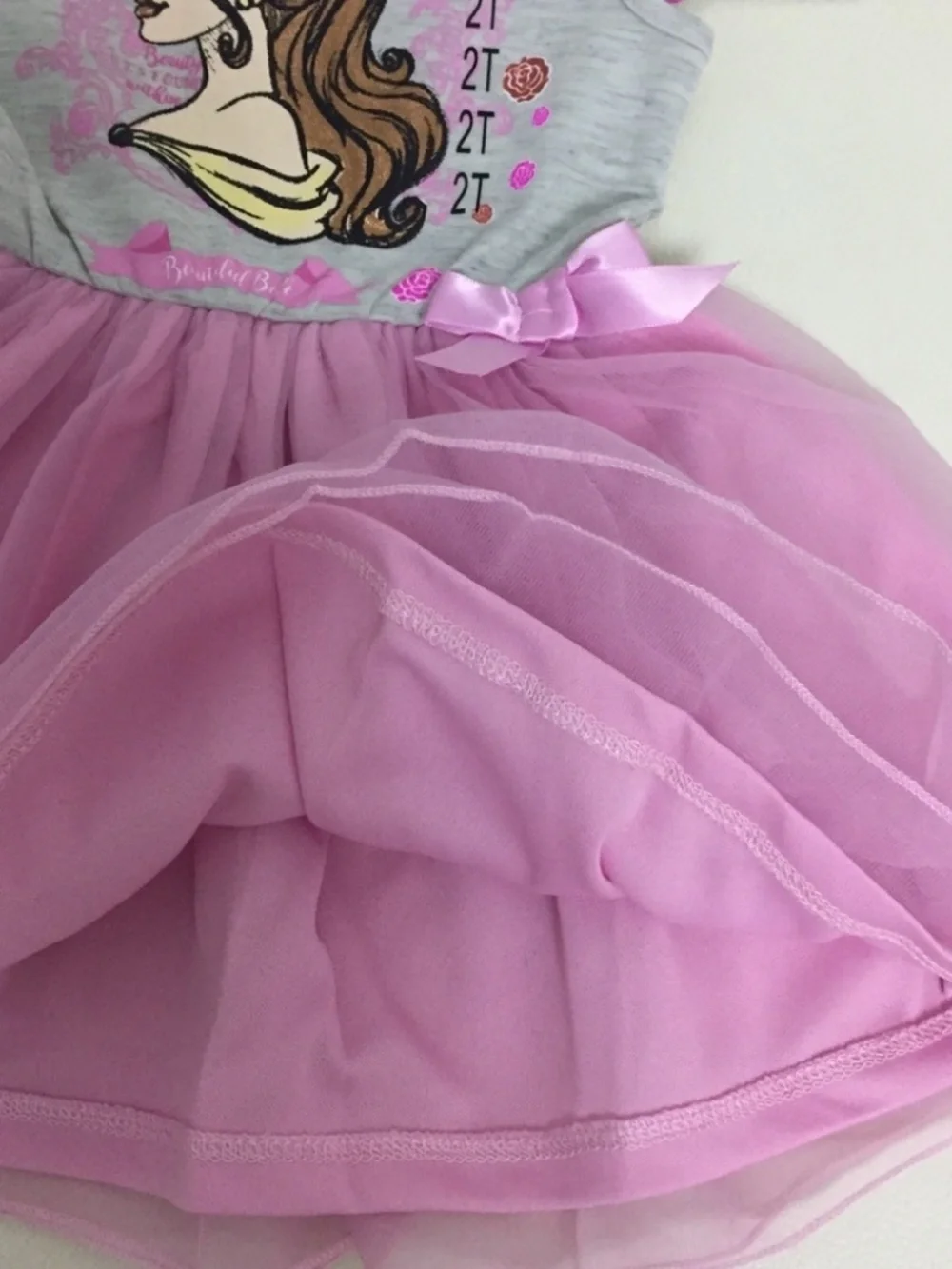 Disney Princess Belle Cute Pink tutu dress
